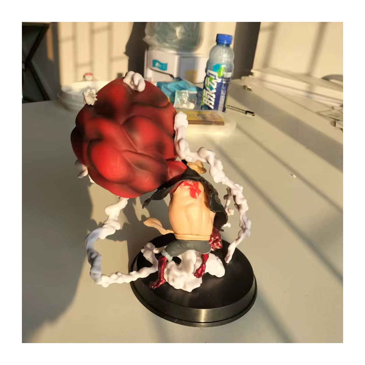 Bandai One Piece Ruffy Gear 4 Statue, mehrfarbige Anime Actionfigur aus Kunstharz, Höhe: 22 cm - Bild 3