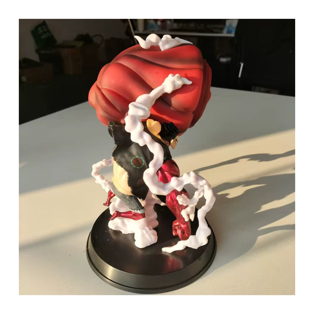 Bandai One Piece Ruffy Gear 4 Statue, mehrfarbige Anime Actionfigur aus Kunstharz, Höhe: 22 cm - Bild 4