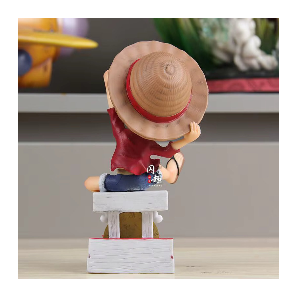 Bandai One Piece Ruffy Hand Modell Statue Strohhut Figur, mehrfarbig - Bild 2