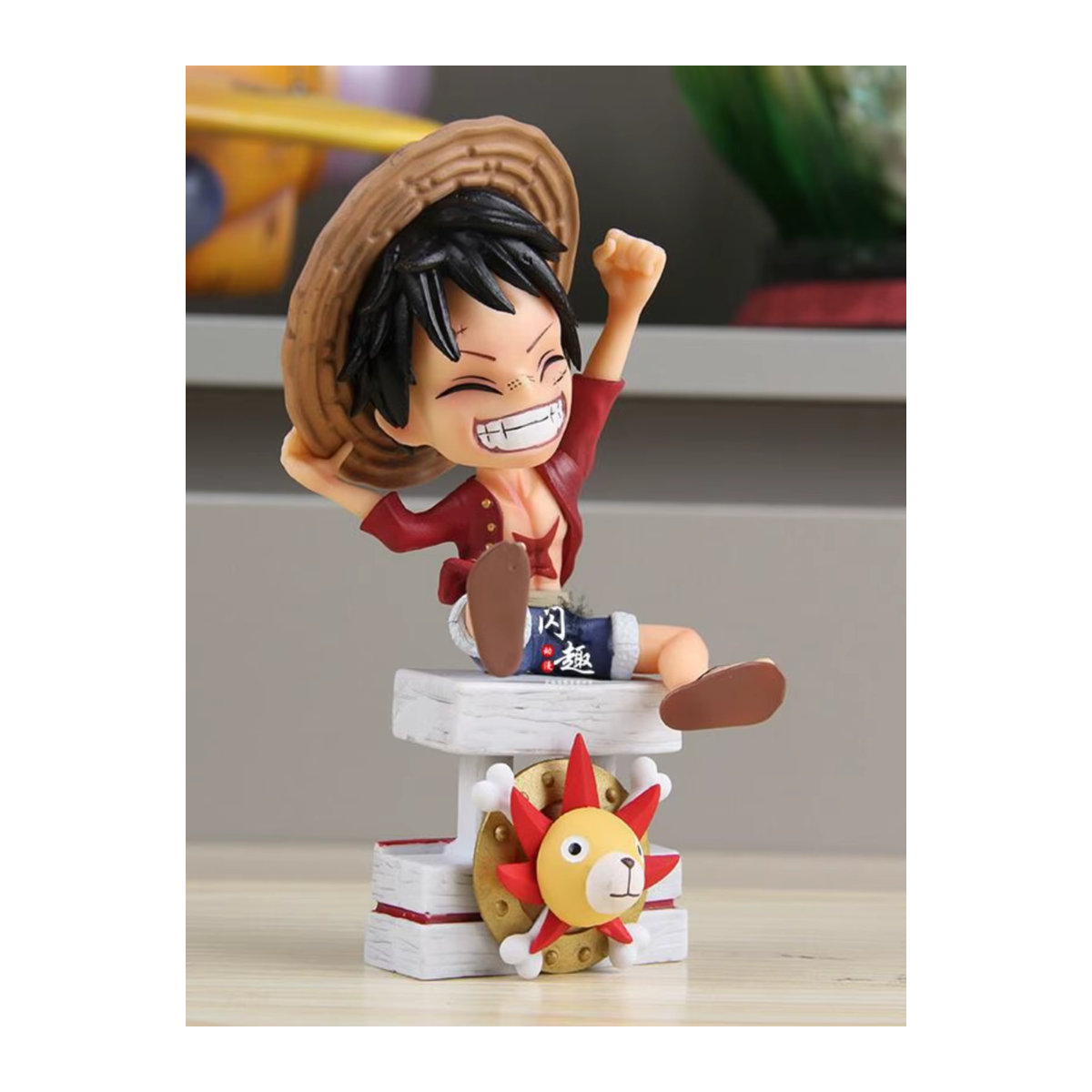 Bandai One Piece Ruffy Hand Modell Statue Strohhut Figur, mehrfarbig - Bild 4