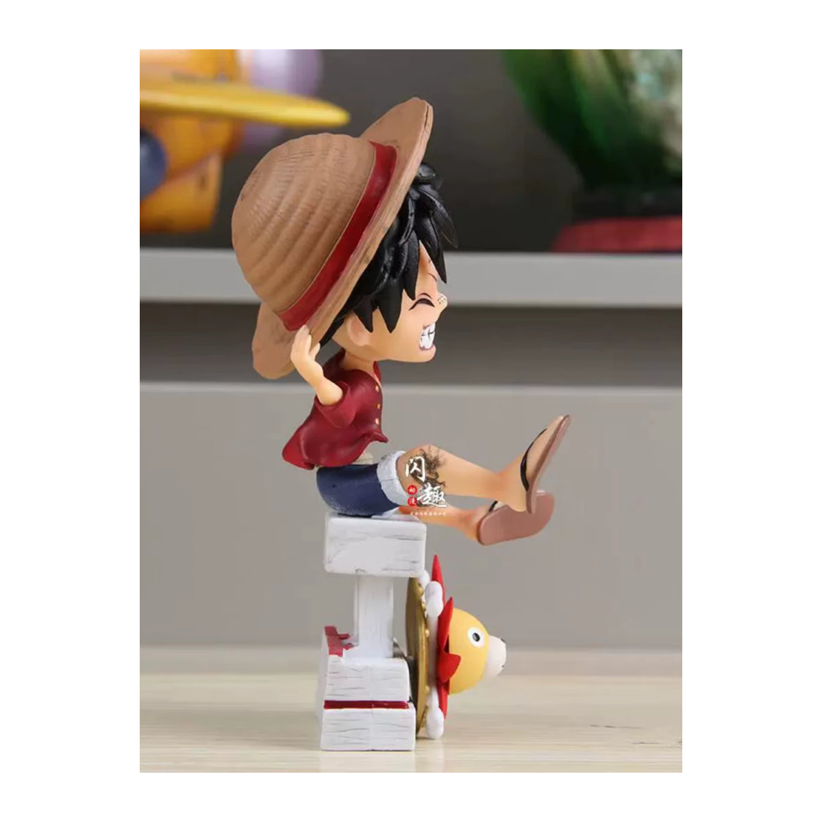 Bandai One Piece Ruffy Hand Modell Statue Strohhut Figur, mehrfarbig - Bild 5