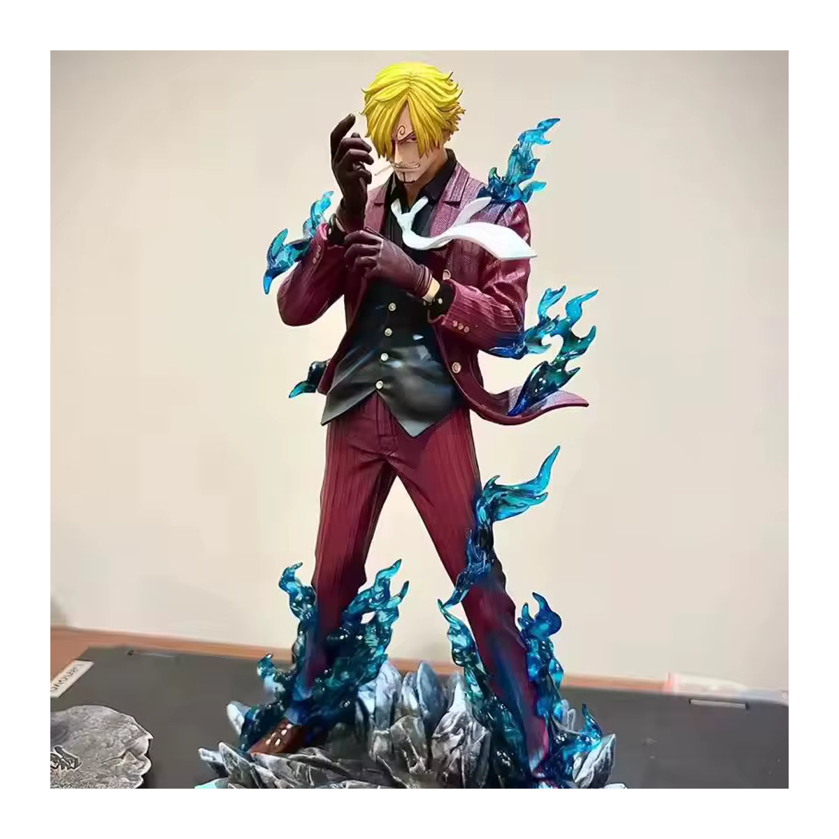 Bandai One Piece Sanji Anime Figur – Rauchender Teufelsfuß Sammlerstatue aus Kunststoff, mehrfarbig, Höhe: 25 cm - Bild 4