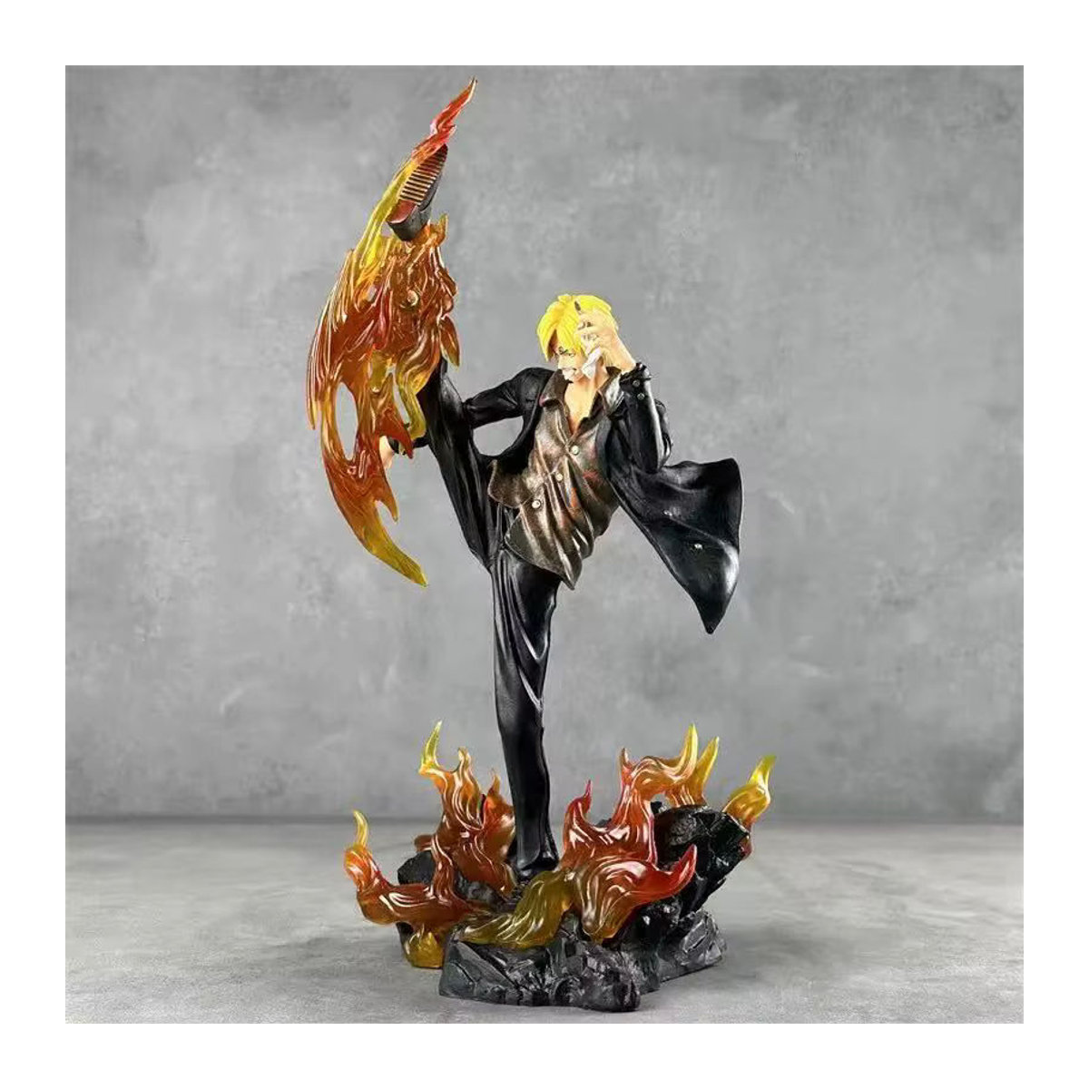 Bandai One Piece Sanji Kick The Leg Anime Figur aus Kunstharz, mehrfarbig, Höhe: 30 cm - Bild 3