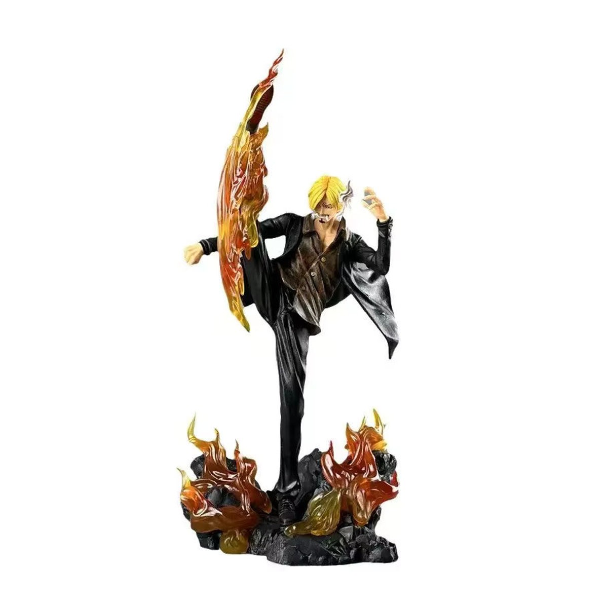 Bandai One Piece Sanji Kick The Leg Anime Figur aus Kunstharz, mehrfarbig, Höhe: 30 cm - Bild 4