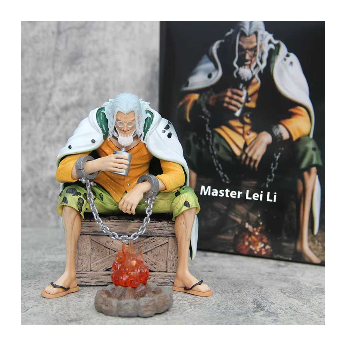 Bandai One Piece Silvers Rayleigh Actionfigur aus Kunststoff, mehrfarbiges Modell für deine Sammlung und Dekoration - Bild 2