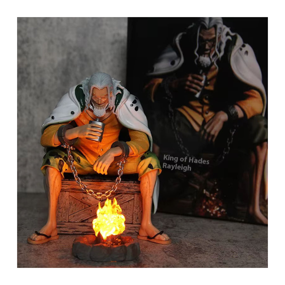 Bandai One Piece Silvers Rayleigh Actionfigur aus Kunststoff, mehrfarbiges Modell für deine Sammlung und Dekoration - Bild 3