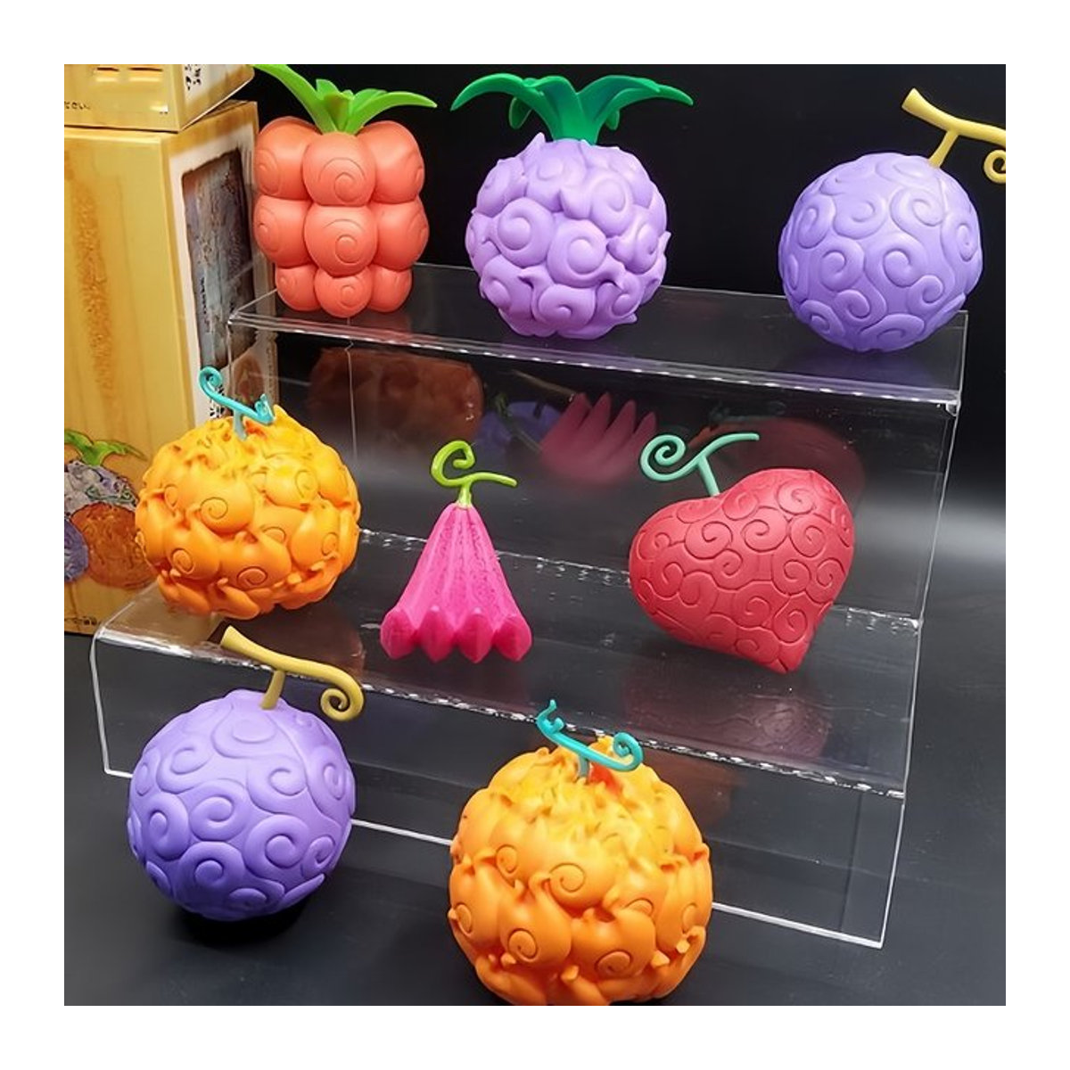 Bandai One Piece Teufelsfrucht Actionfigur aus Kunststoff, mehrfarbiges Anime Modell als Schreibtisch-Ornament - Bild 1