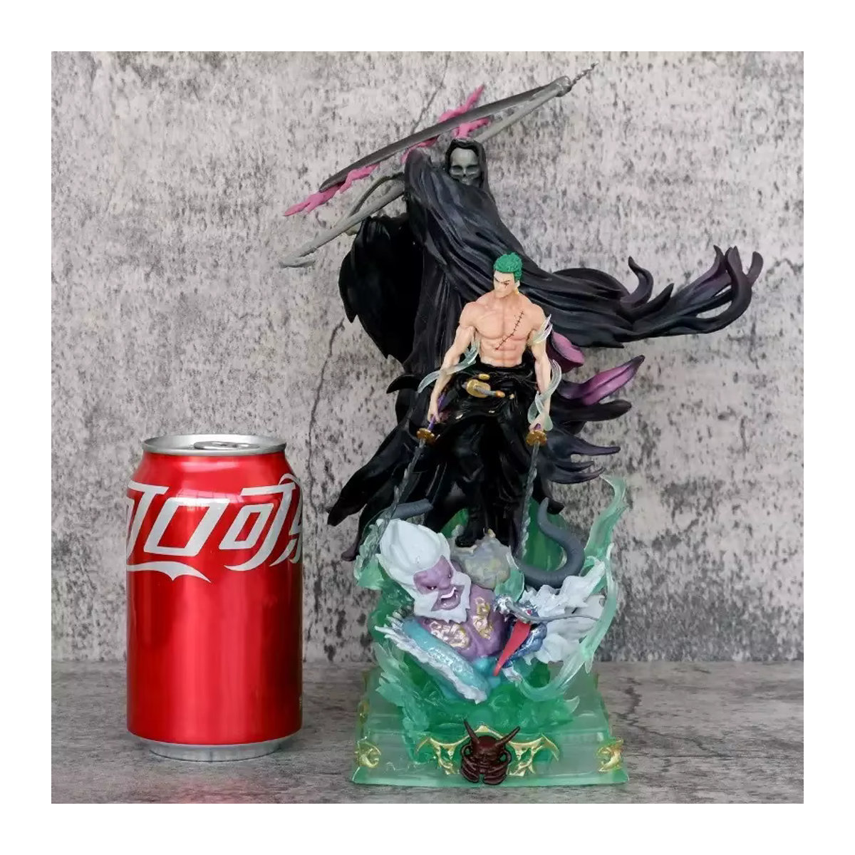 Bandai One Piece Todesgott Roronoa Zoro GK Figur, mehrfarbige Anime Statue aus Kunststoff, Höhe: 26 cm - Bild 3