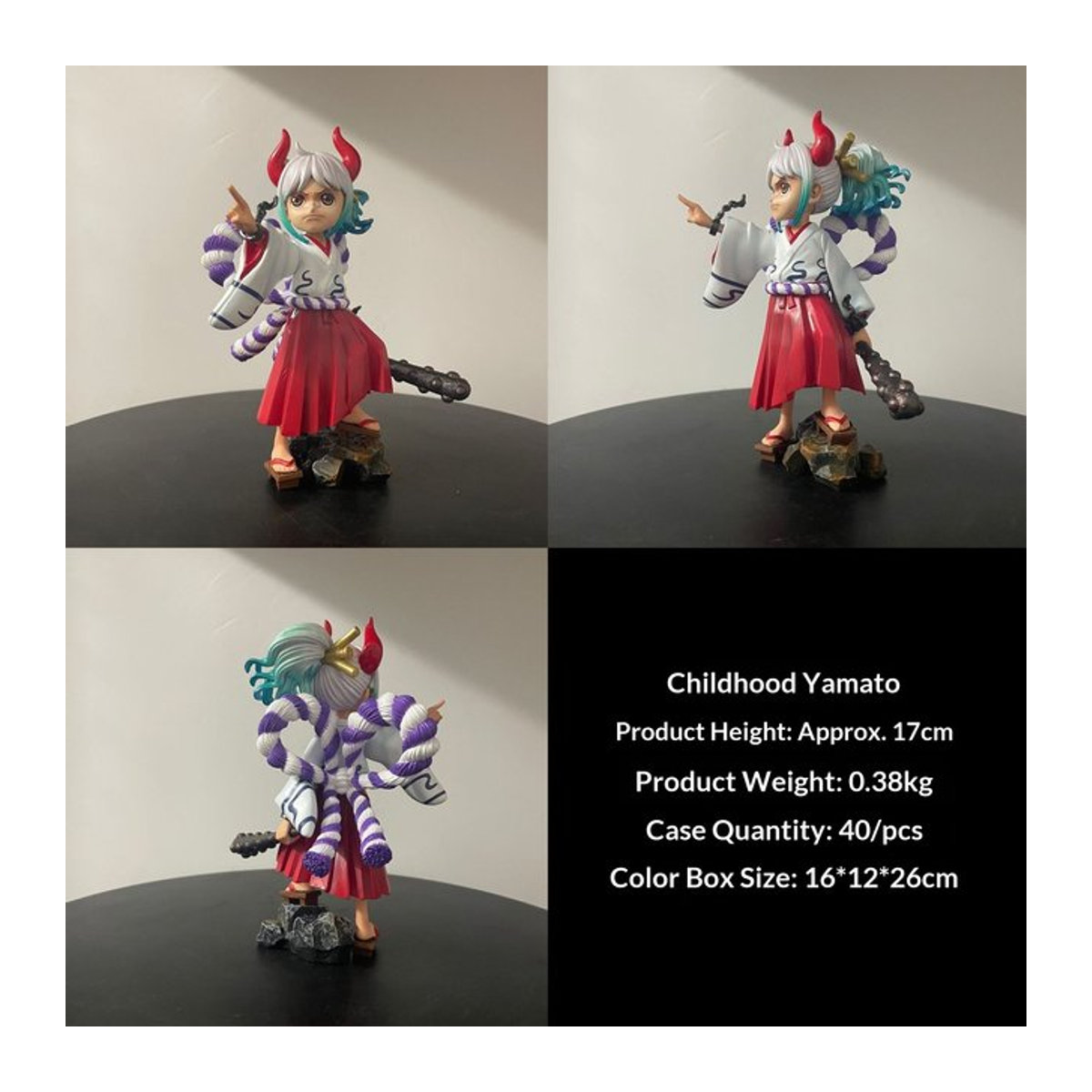 Bandai One Piece Wano Country Childhood Yamato Anime Figur aus PVC, mehrfarbig, Höhe: 17 cm - Bild 1