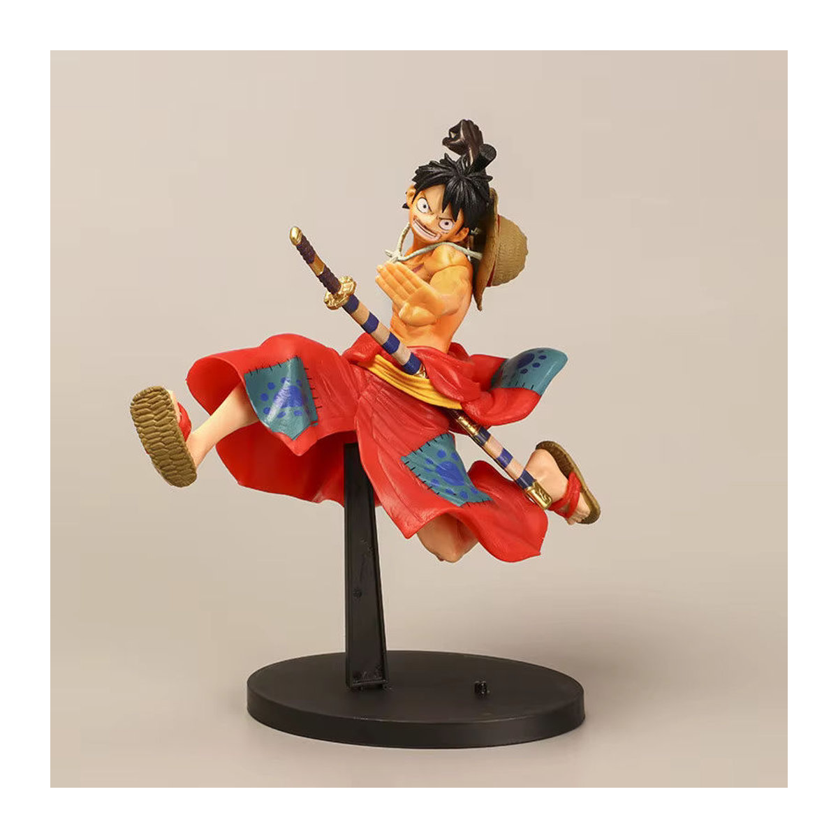 Bandai One Piece Wano Country Monkey D. Ruffy Actionfigur aus PVC, mehrfarbig, Höhe: 21 cm - Bild 2