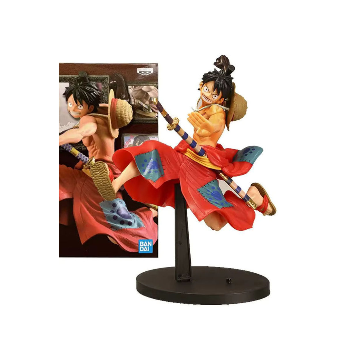 Bandai One Piece Wano Country Monkey D. Ruffy Actionfigur aus PVC, mehrfarbig, Höhe: 21 cm - Bild 4