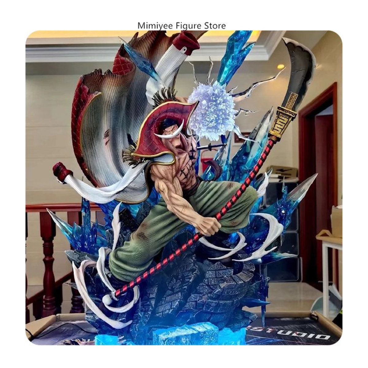 Bandai One Piece Whitebeard Anime-Figur Modell Statue in Weiß und Mehrfarbig, Höhe: 38 cm - Bild 1