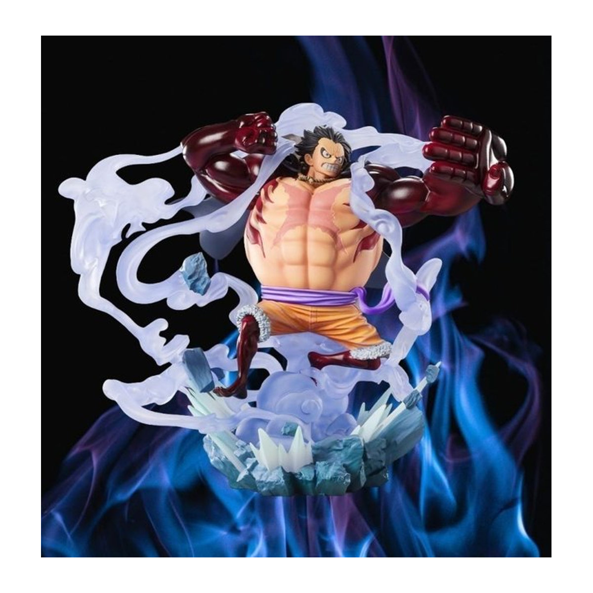 Bandai One Piece ZERO Ghost Island Ruffy Four Speed Monster Battle Modell Ornament Box Set mehrfarbig - Bild 1