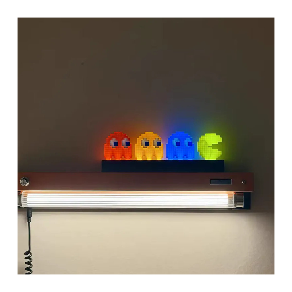 Bandai Pac-Man Pixel Ambient Light Sound Activated Music Rhythm Pickup Light Retro Gaming Room Decor in Bunt - Bild 4