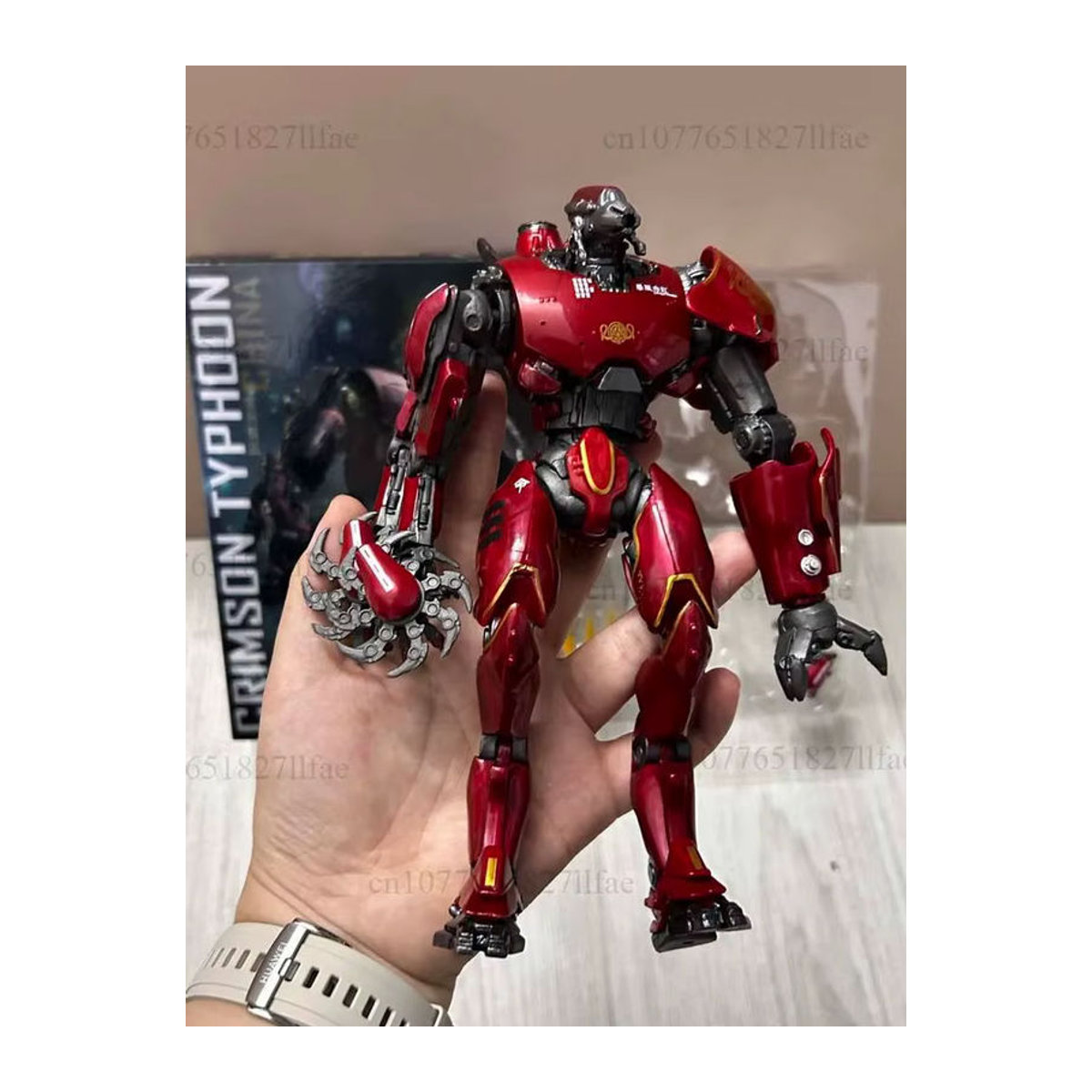 Bandai Pacific Rim Crimson Typhoon Mecha Figur in Rot mit LED-Funktion und beweglichen Gelenken - Bild 6