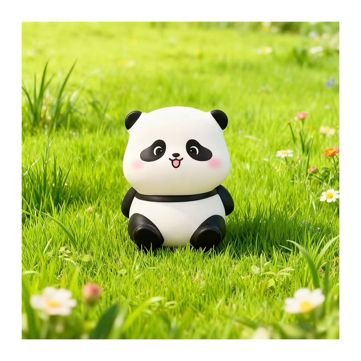 Bandai Panda LED Nachtlicht Schwarz/Weiß als dekorative Nachttischlampe für Kinder und Schlafzimmer - Bild 3