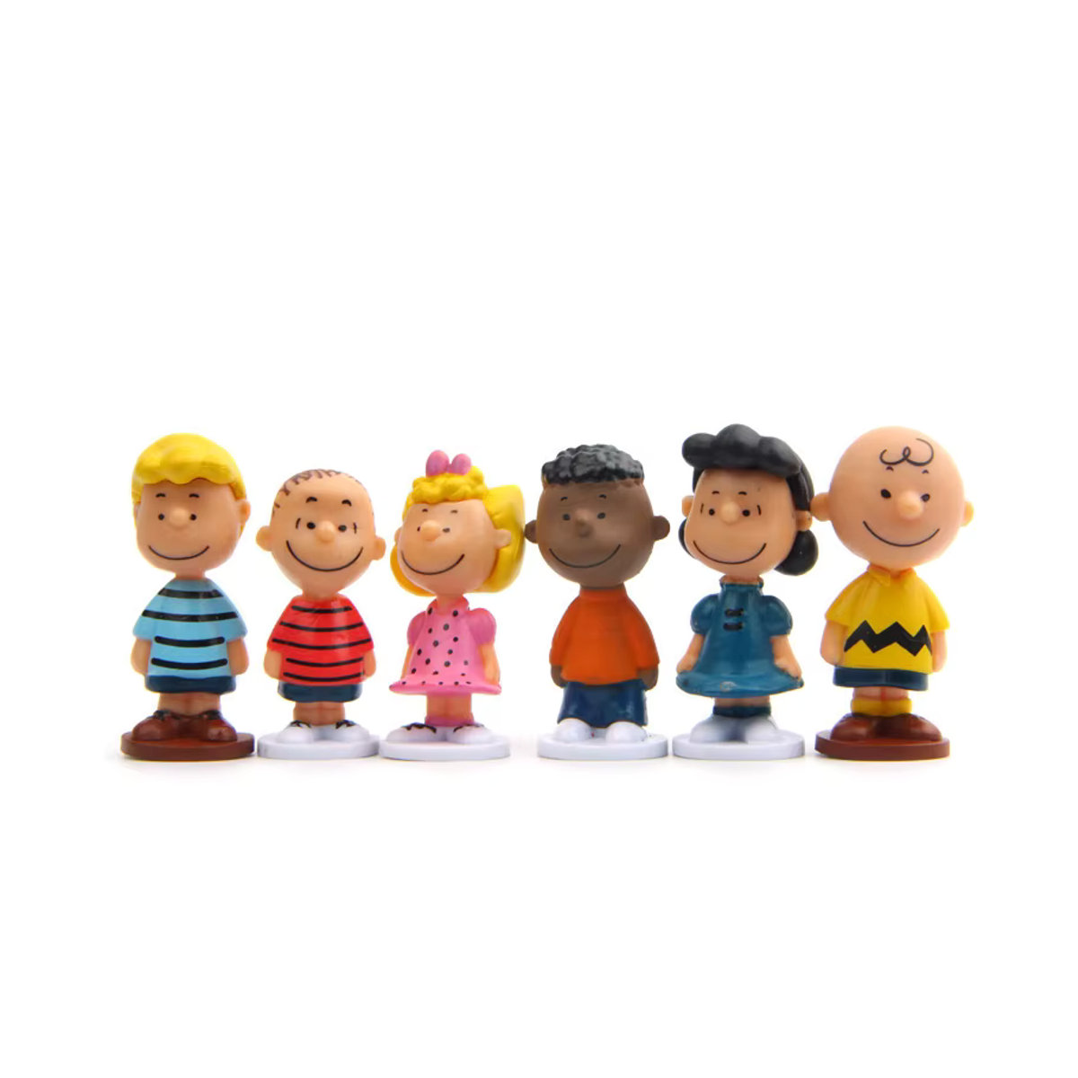 Bandai Peanuts Snoopy Charlie Sally Woodstock Minifiguren Set aus Kunststoff, mehrfarbig - Bild 4
