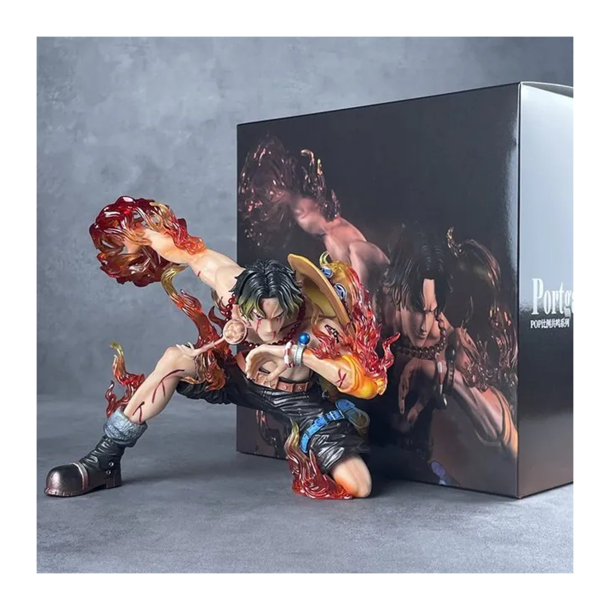 Bandai Pirate King Fire Fist Ace Figur aus der Resonance Series, mehrfarbige PVC-Statue aus Kunststoff für Sammler und Fans - Bild 1