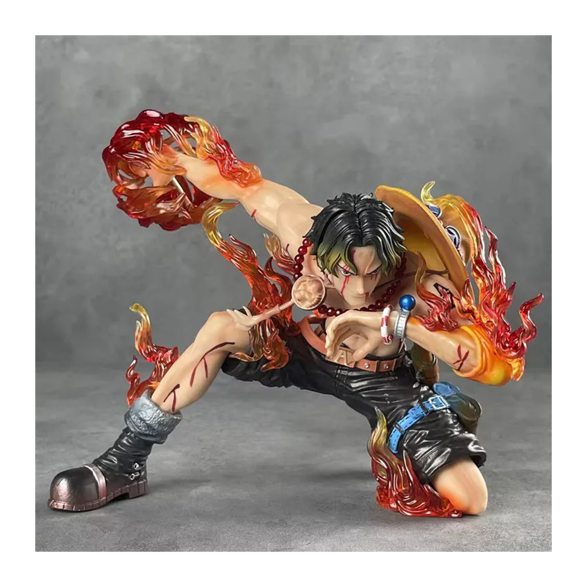 Bandai Pirate King Fire Fist Ace Figur aus der Resonance Series, mehrfarbige PVC-Statue aus Kunststoff für Sammler und Fans - Bild 2