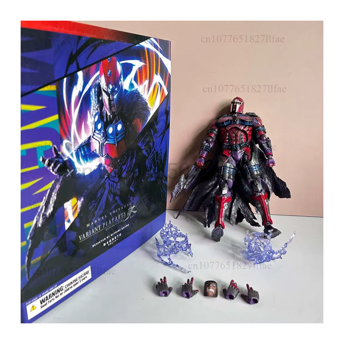 Bandai PLAY Arts Magneto Max Eisenhardt Action Figure aus PVC, mehrfarbiges Sammlermodell mit beweglichen Gelenken - Bild 2