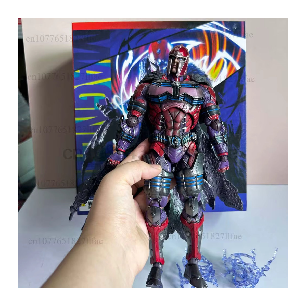 Bandai PLAY Arts Magneto Max Eisenhardt Action Figure aus PVC, mehrfarbiges Sammlermodell mit beweglichen Gelenken - Bild 3