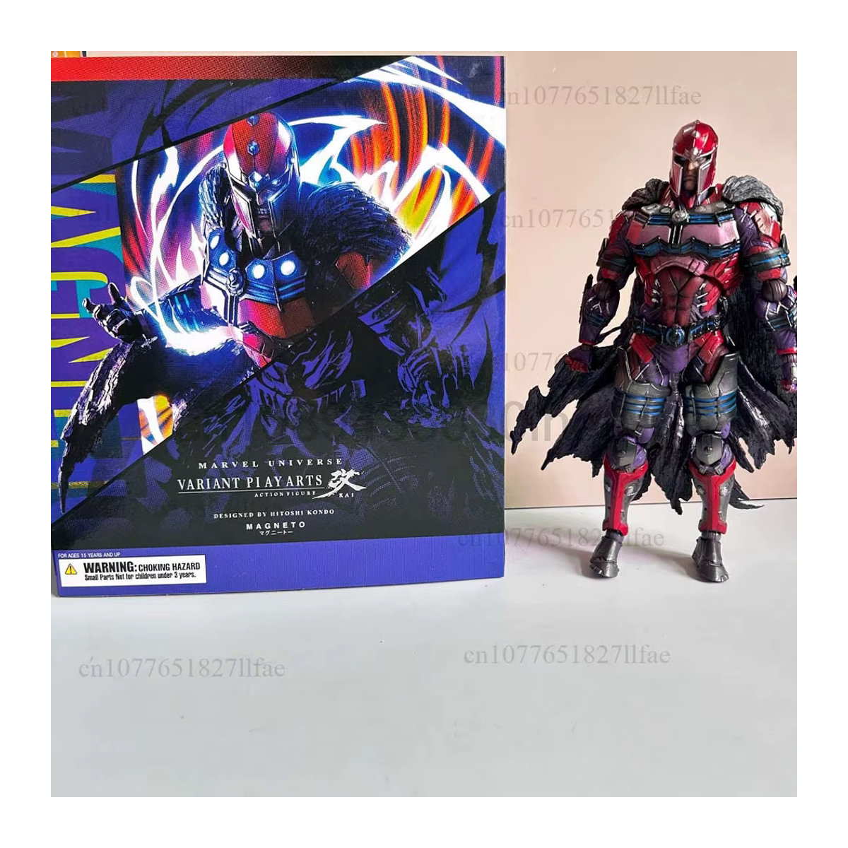 Bandai PLAY Arts Magneto Max Eisenhardt Action Figure aus PVC, mehrfarbiges Sammlermodell mit beweglichen Gelenken - Bild 5