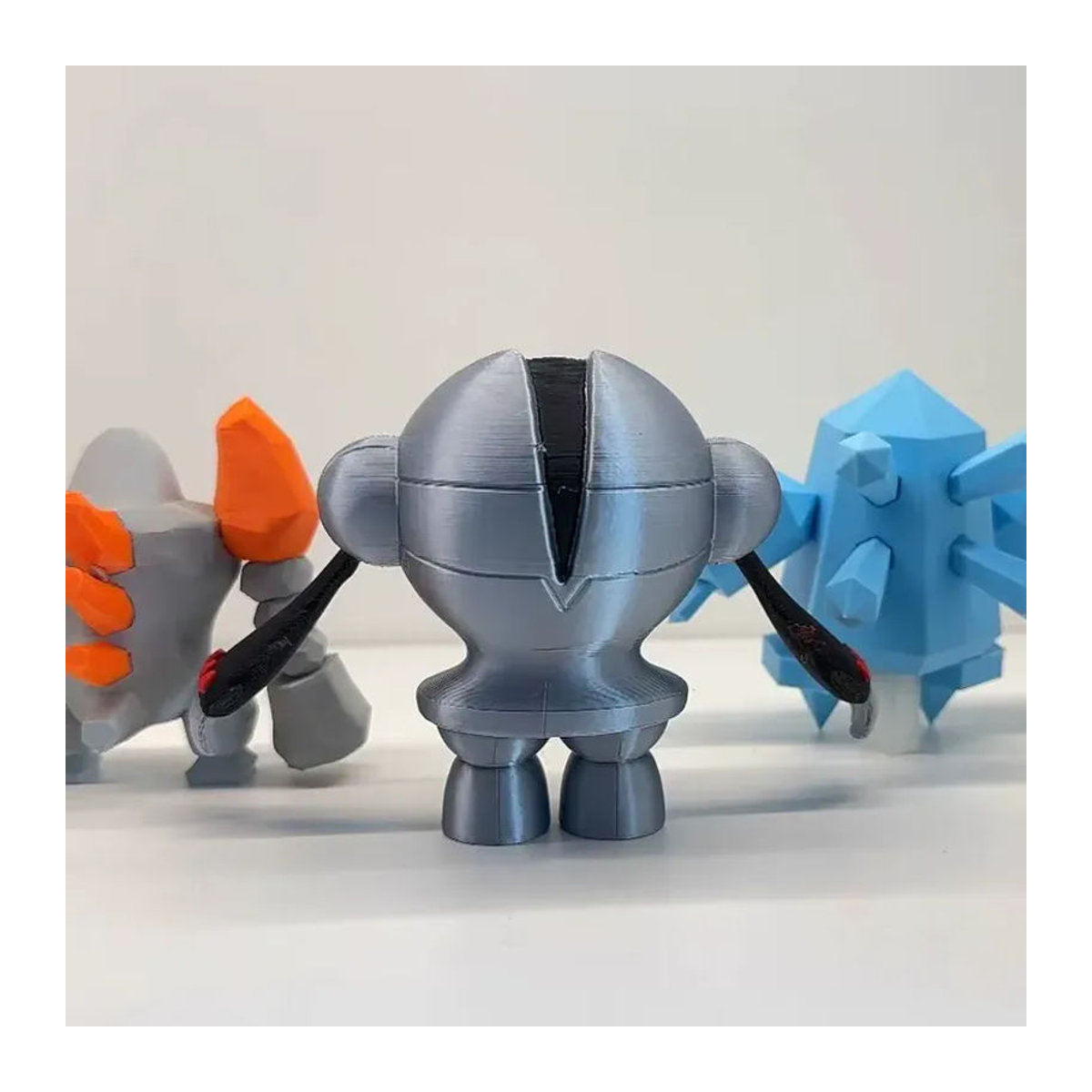 Bandai Pokémon 3D-Druck Modell Regirock Registeel Regice im Maßstab 1:20 aus Kunststoff, mehrfarbiges Desktop-Ornament zur Dekoration - Bild 3