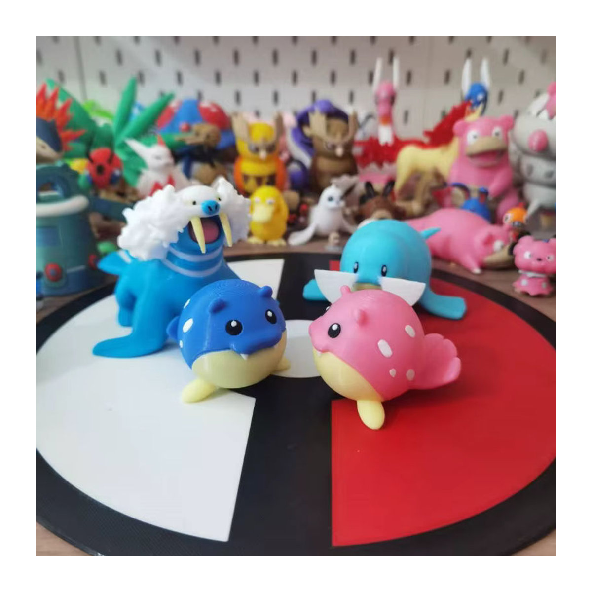 Bandai Pokemon Action Figure Spheal Walrein Sealeo Blau aus Kunststoff als Dekoration für dich - Bild 2