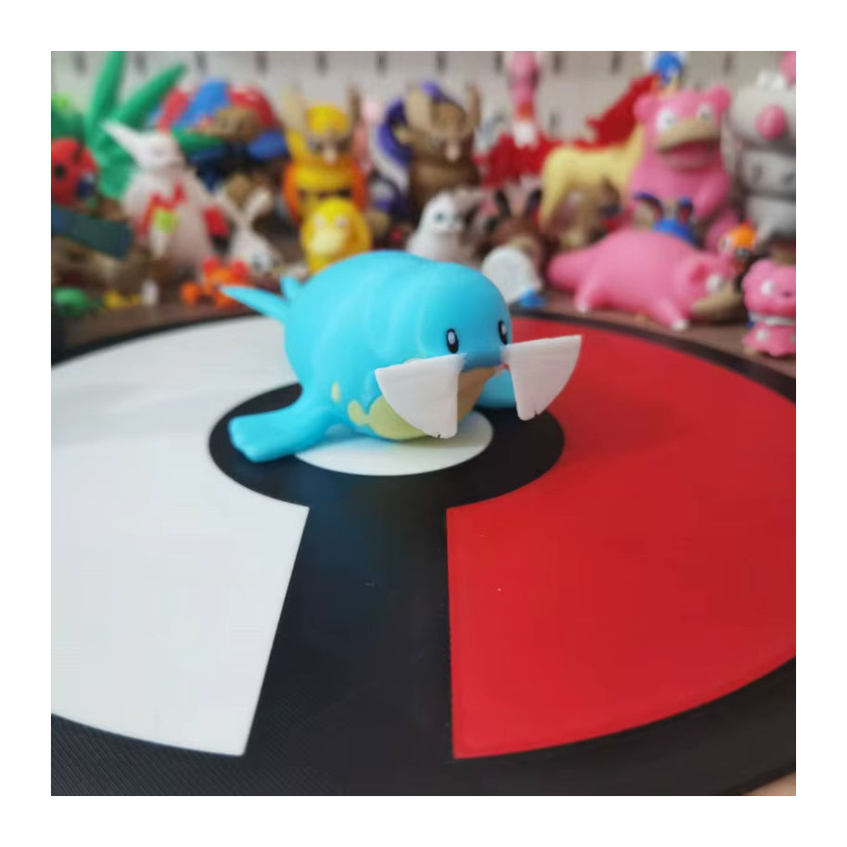Bandai Pokemon Action Figure Spheal Walrein Sealeo Blau aus Kunststoff als Dekoration für dich - Bild 4