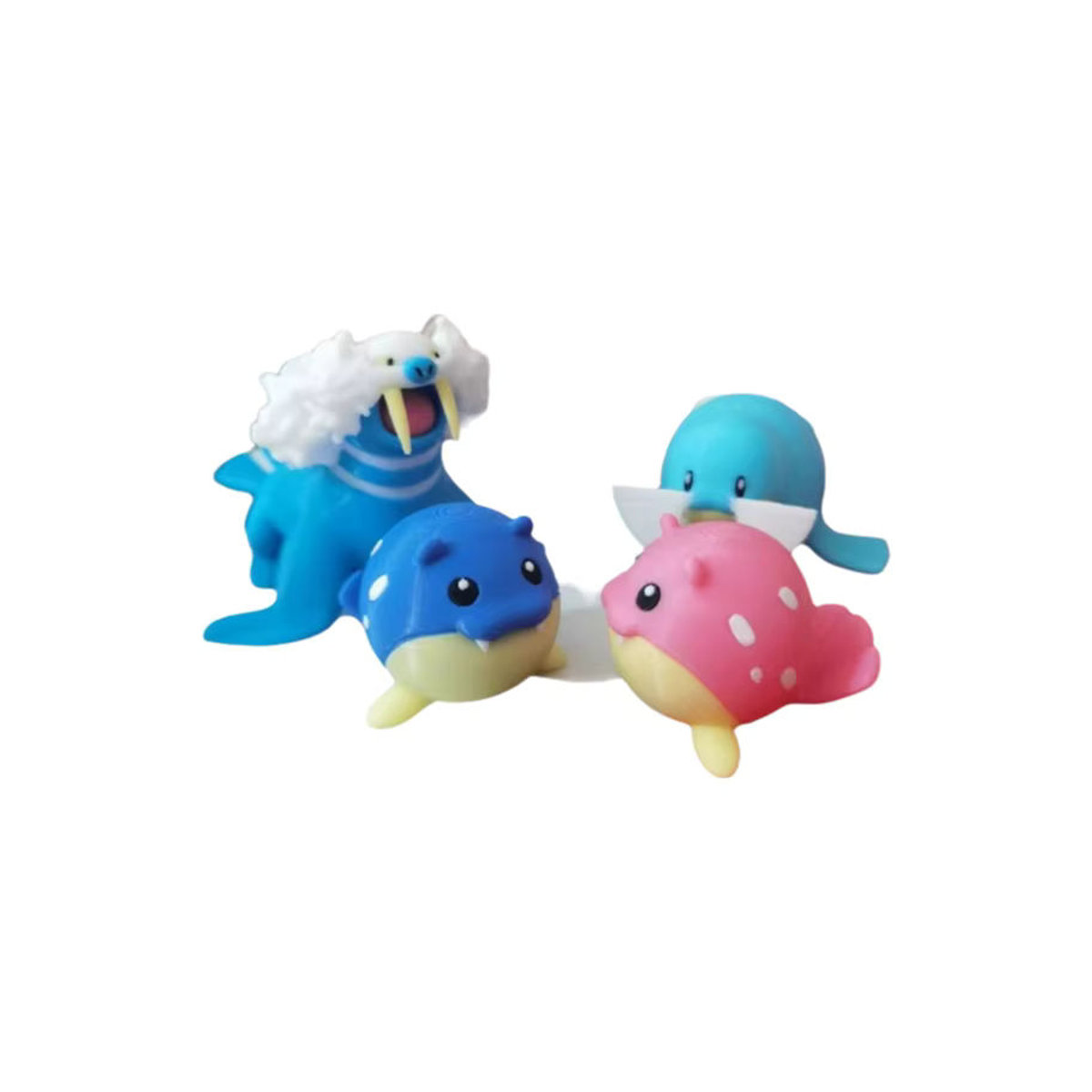 Bandai Pokemon Action Figure Spheal Walrein Sealeo Blau aus Kunststoff als Dekoration für dich - Bild 5