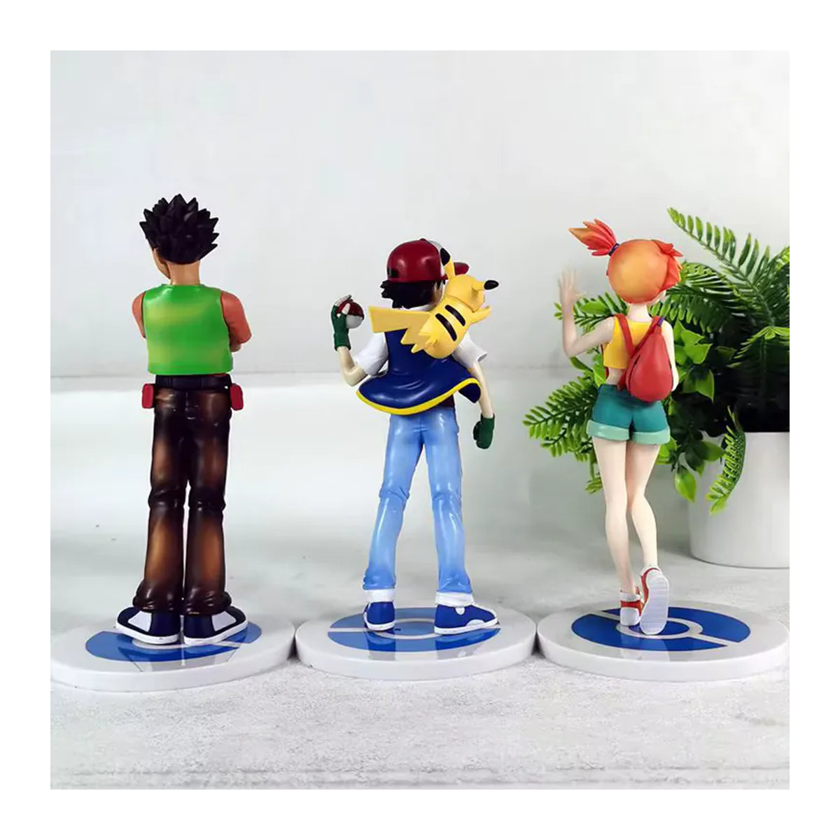 Bandai Pokémon Actionfiguren Ash Ketchum, Misty und Brock als PVC Sammelmodell aus Kunststoff, mehrfarbig, Höhe: 18 cm - Bild 3