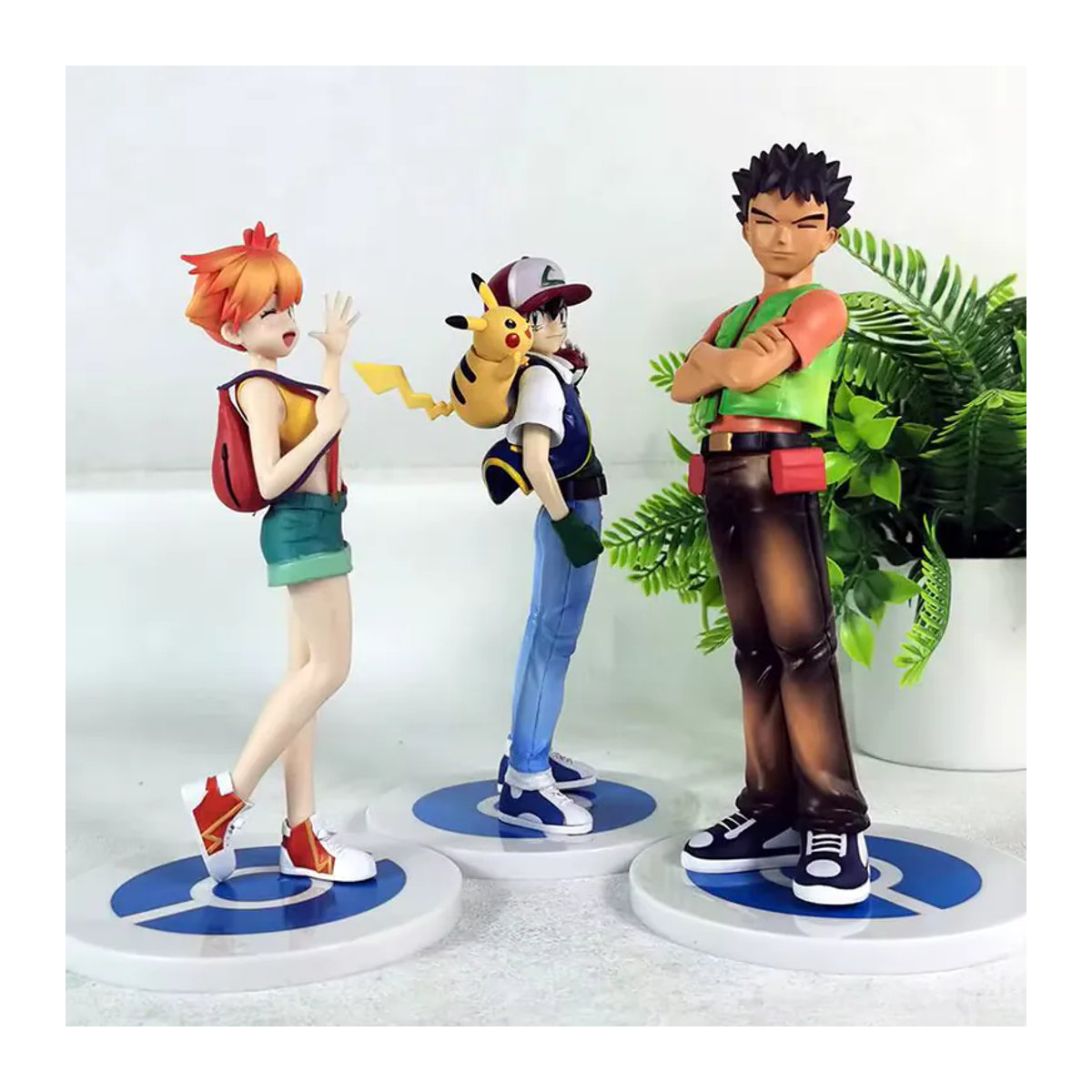 Bandai Pokémon Actionfiguren Ash Ketchum, Misty und Brock als PVC Sammelmodell aus Kunststoff, mehrfarbig, Höhe: 18 cm - Bild 4