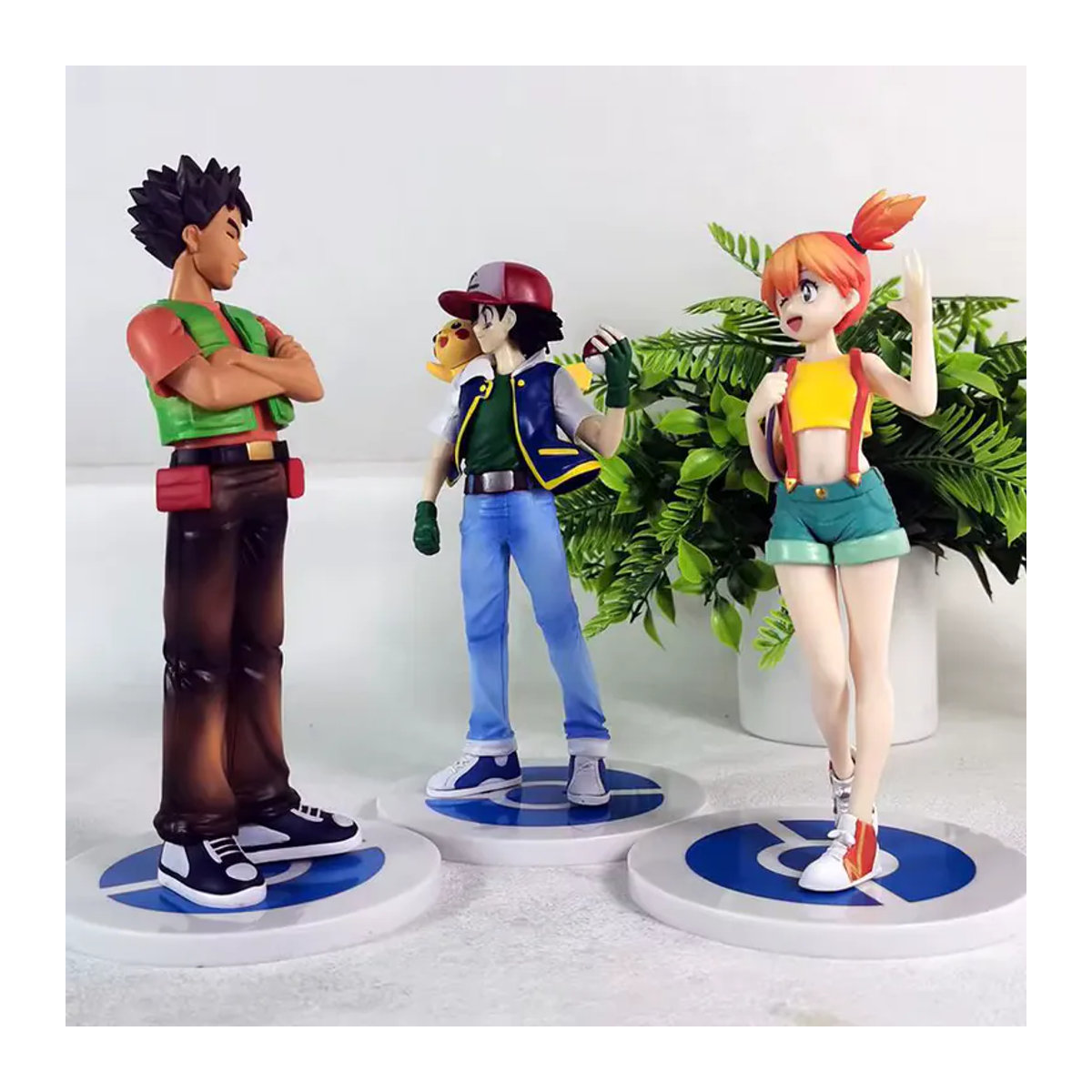 Bandai Pokémon Actionfiguren Ash Ketchum, Misty und Brock als PVC Sammelmodell aus Kunststoff, mehrfarbig, Höhe: 18 cm - Bild 5