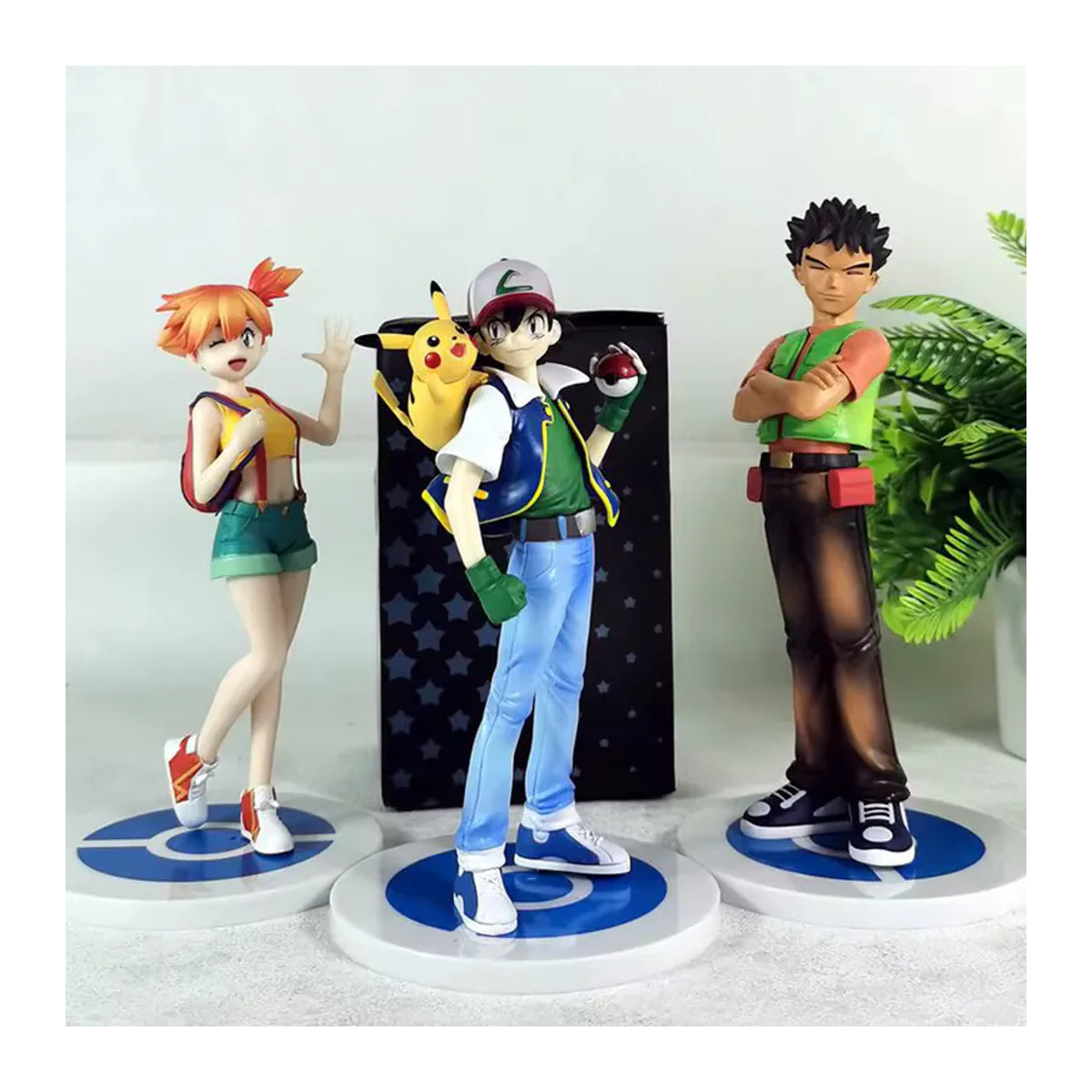 Bandai Pokémon Actionfiguren Ash Ketchum, Misty und Brock als PVC Sammelmodell aus Kunststoff, mehrfarbig, Höhe: 18 cm - Bild 6