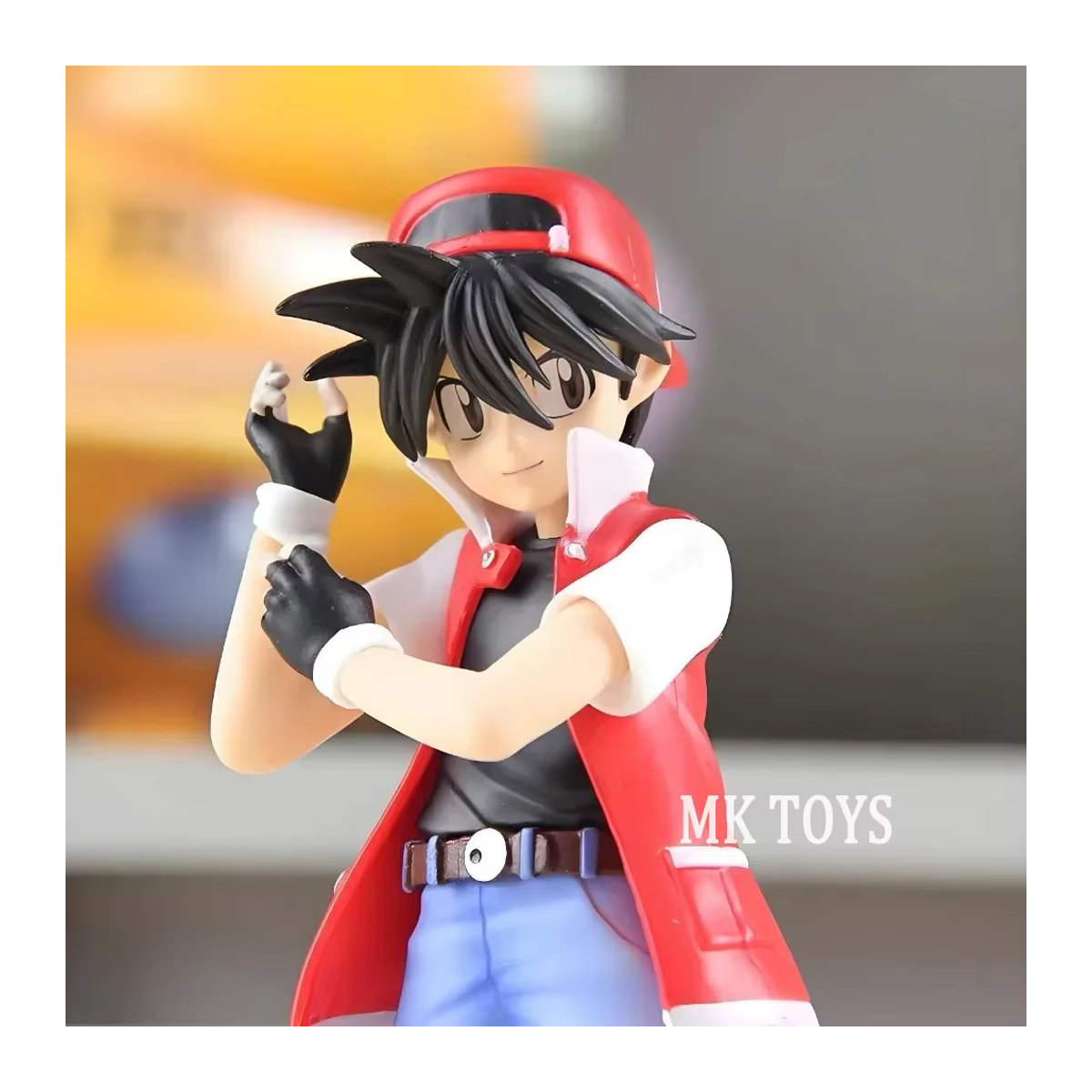 Bandai Pokémon Anime Figur Ash Ketchum in Rot, Sammlermodell aus Kunststoff für Kinder, Höhe: 8 cm - Bild 6