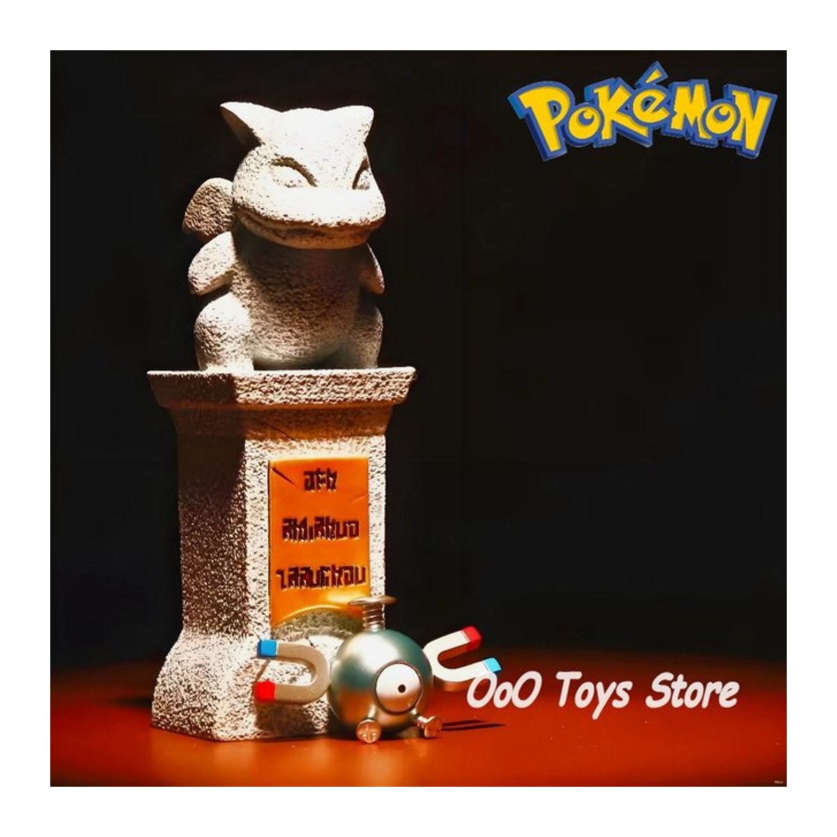 Bandai Pokémon Anime Figur aus Kunstharz und Kunststoff, grau, Höhe: 10,5 cm - Bild 1