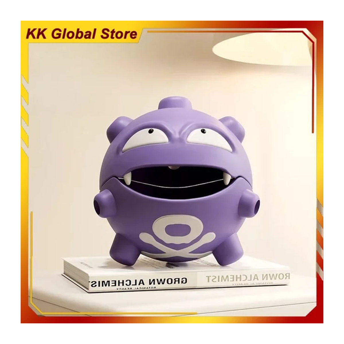 Bandai Pokémon Anime-Figur Koffing lila PVC-Modell als Desktop-Dekoration für Kinder, Höhe: 18 cm - Bild 1