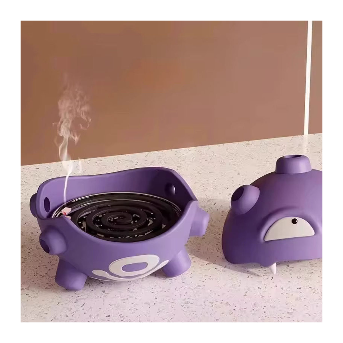 Bandai Pokémon Anime-Figur Koffing lila PVC-Modell als Desktop-Dekoration für Kinder, Höhe: 18 cm - Bild 5