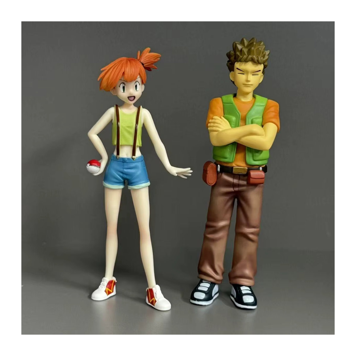Bandai Pokemon Anime Sammelfigur Ash Ketchum Brock Misty aus Kunststoff, mehrfarbig, Höhe: 13-15 cm - Bild 1