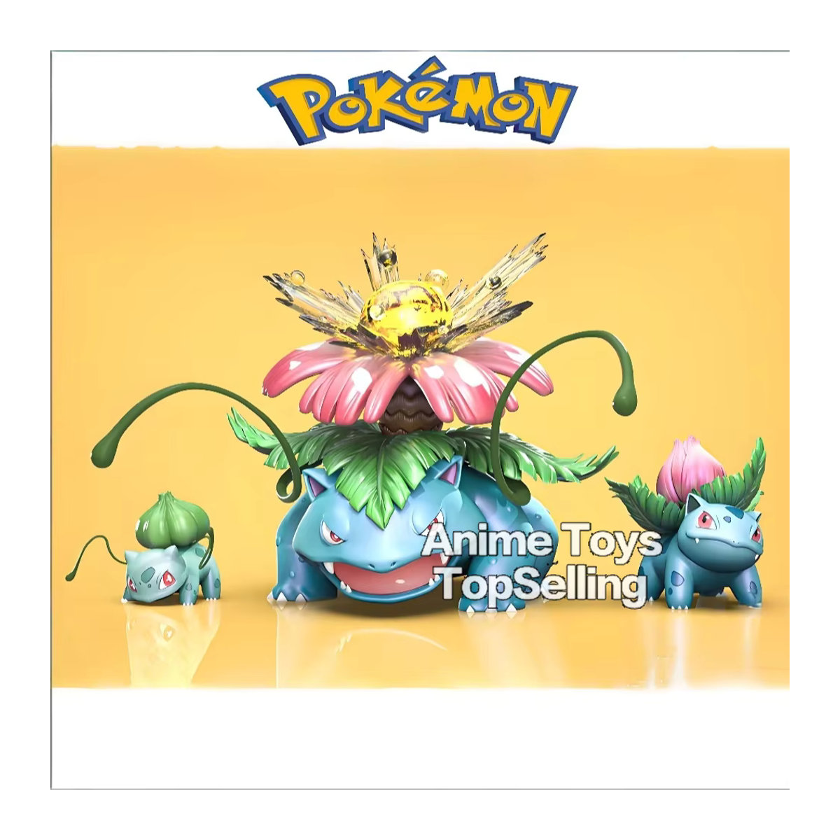 Bandai Pokemon Bulbasaur Actionfigur aus Kunststoff, mehrfarbig, Höhe: 3,5 bis 13 cm - Bild 2
