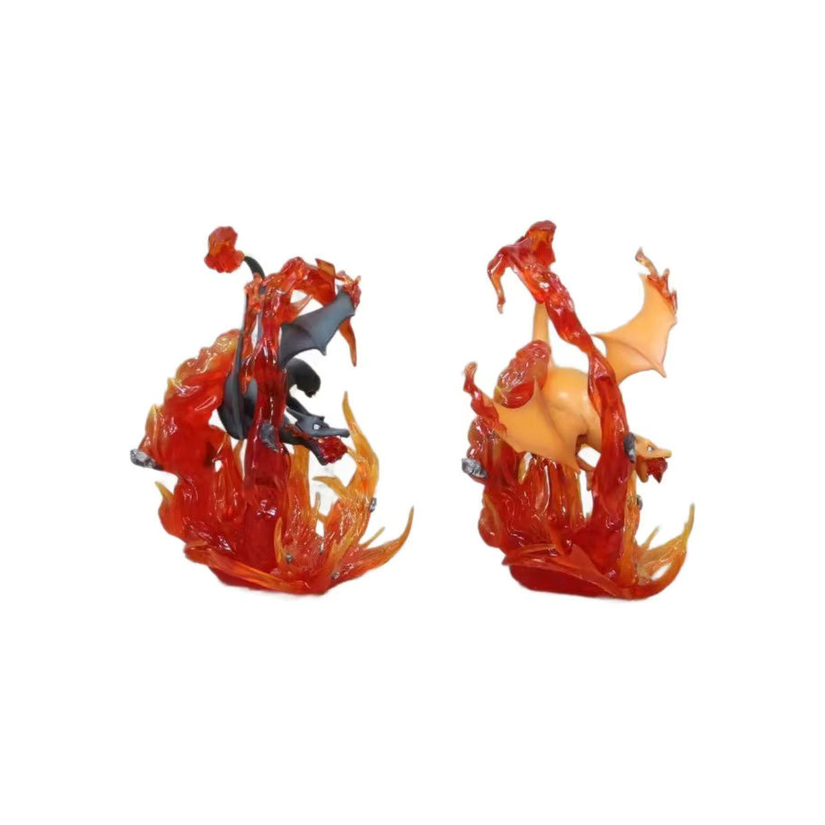 Bandai Pokemon Flame Treasure Feuerdrache Modell Box Set Gelb Schwarz aus Kunstharz als handgemachtes Desktop Ornament - Bild 3