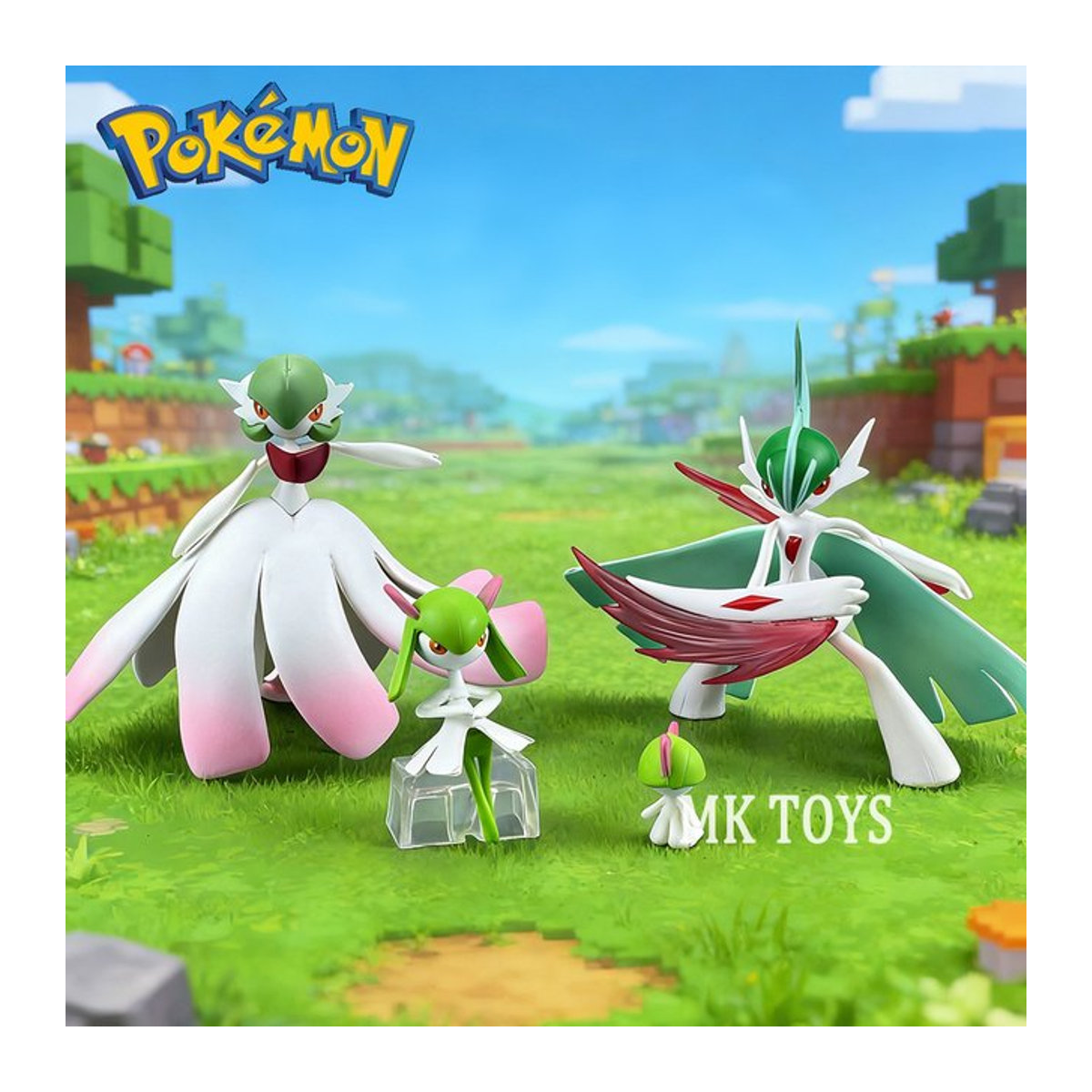 Bandai Pokemon Gardevoir Anime Actionfiguren aus PVC, mehrfarbiges Sammlermodell für Kinder, Höhe: 2-8 cm - Bild 1