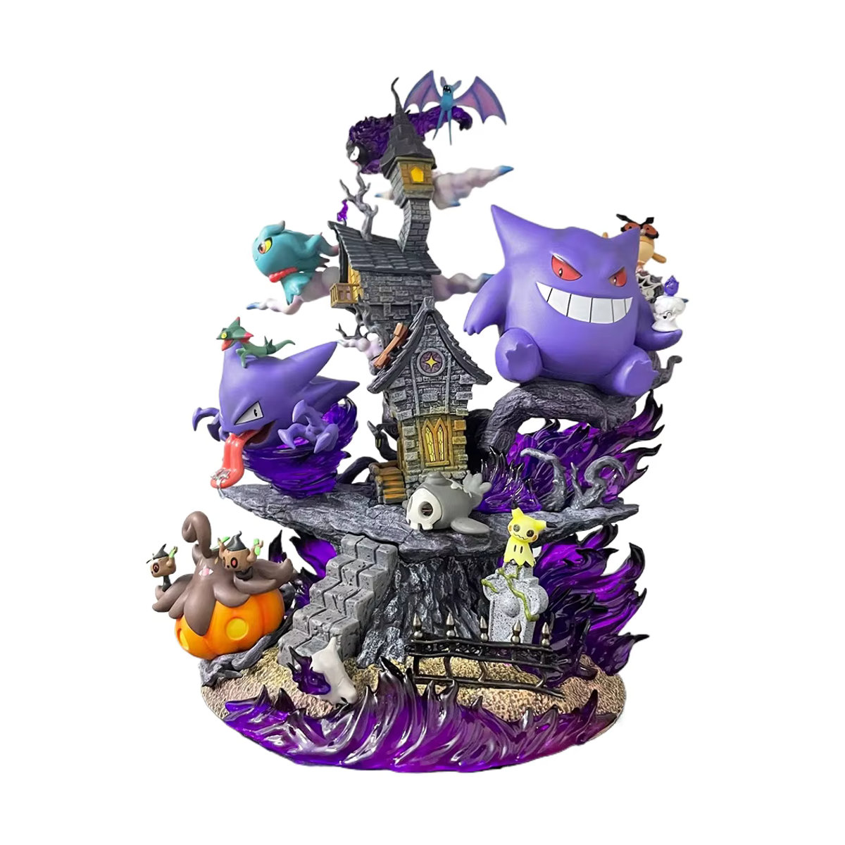 Bandai Pokemon Gengar Anime Figur aus Kunststoff in Lila, Höhe: 30 cm - Bild 6