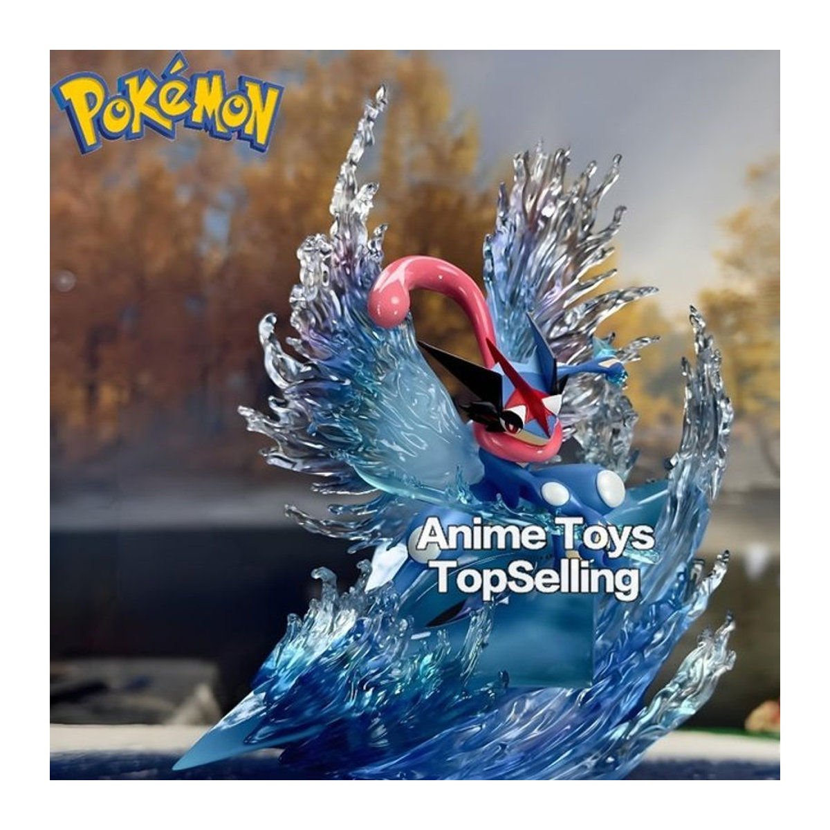 Bandai Pokemon Greninja Actionfigur Blau, PVC Sammelmodell für Kinder, Höhe: 21 cm - Bild 1