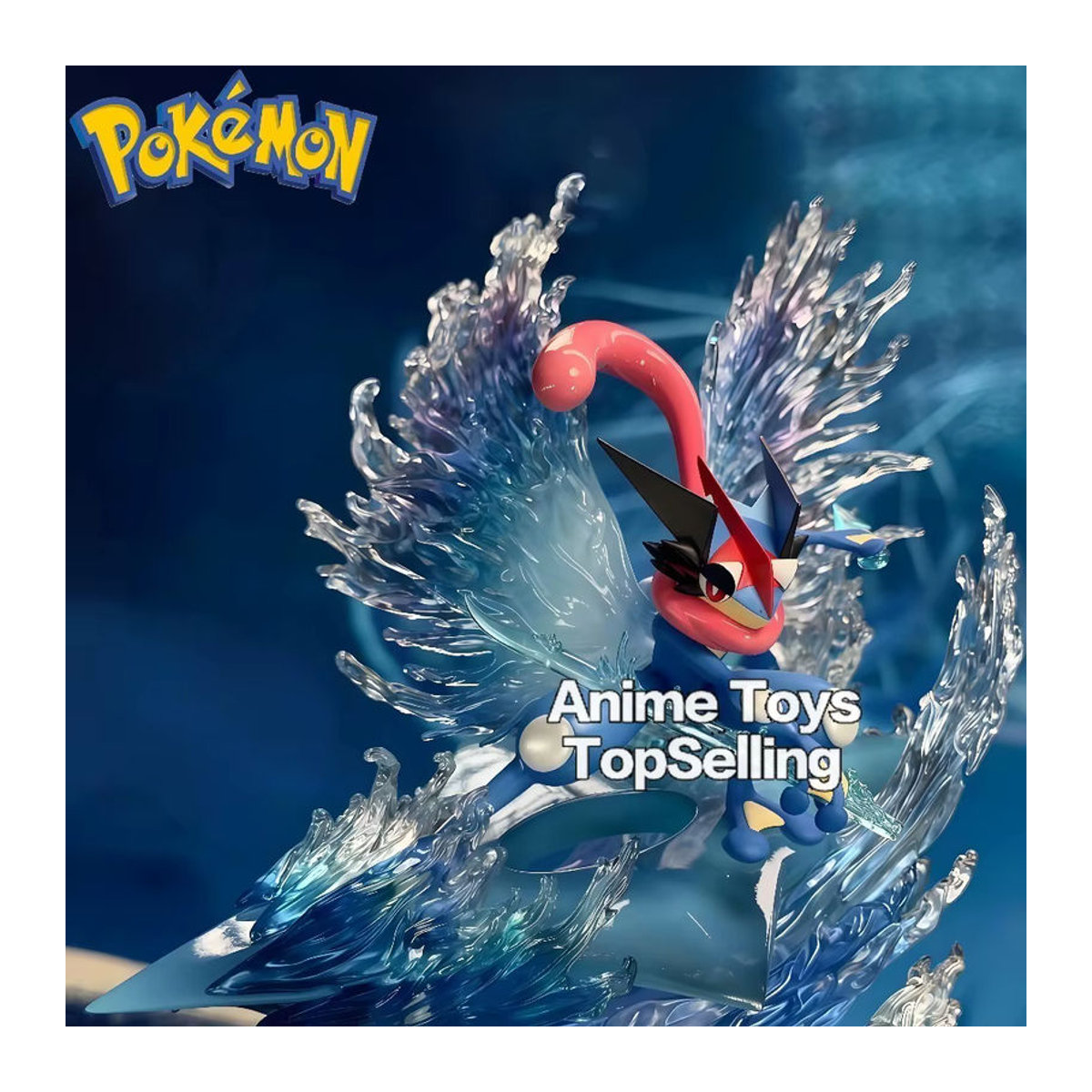 Bandai Pokemon Greninja Actionfigur Blau, PVC Sammelmodell für Kinder, Höhe: 21 cm - Bild 2
