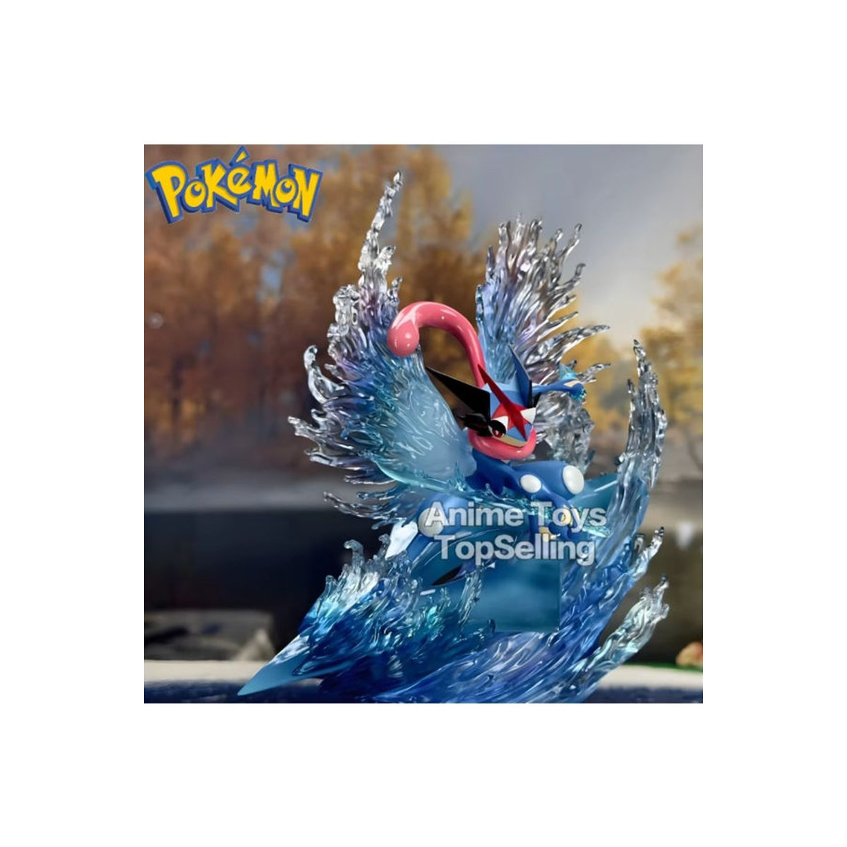 Bandai Pokemon Greninja Actionfigur Blau, PVC Sammelmodell für Kinder, Höhe: 21 cm - Bild 5
