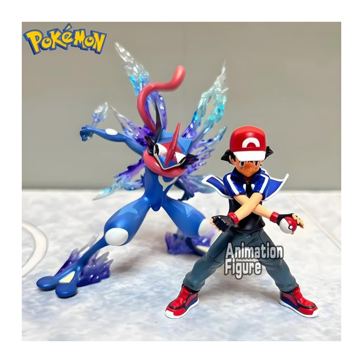 Bandai Pokemon Greninja Anime Figur aus Kunststoff, Blau, Höhe: 12 cm - Bild 1