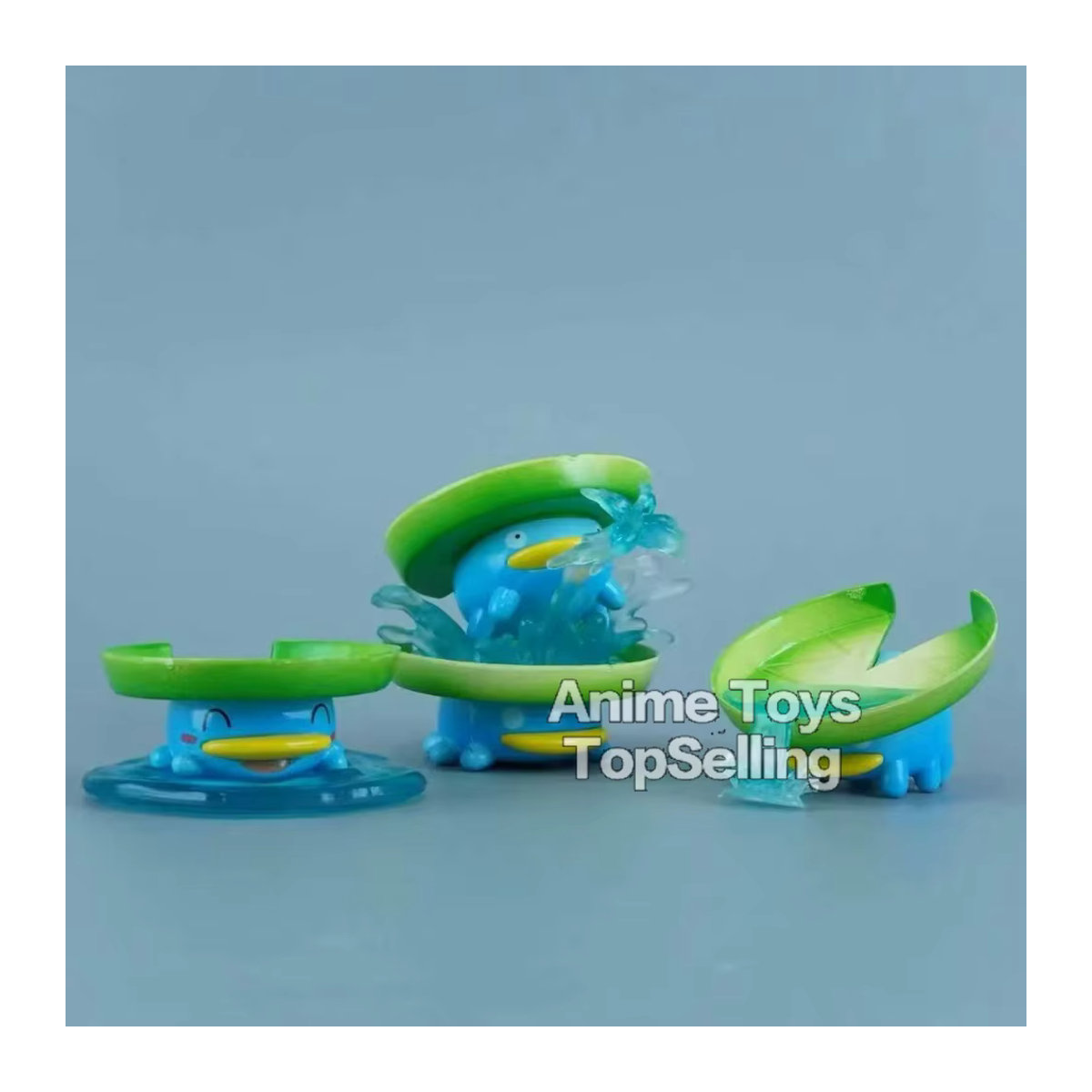 Bandai Pokemon Lotad Anime Figur aus Kunststoff, Blau, 3-5 cm Modellfigur für die Sammlung - Bild 2