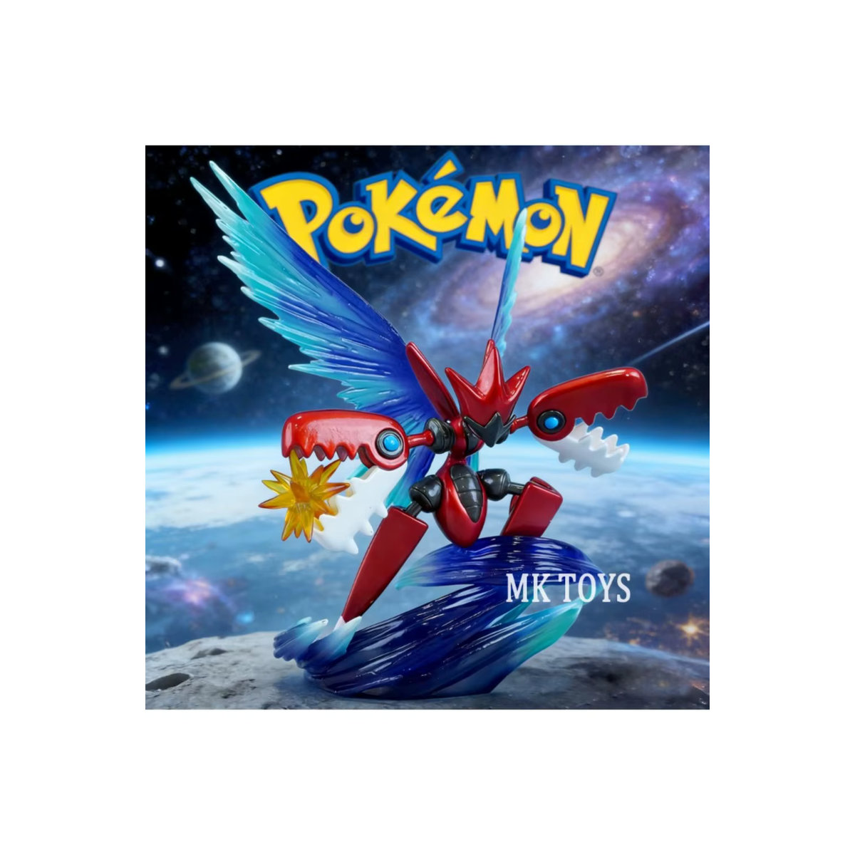 Bandai Pokemon Mega Scizor Actionfigur aus Kunststoff in Rot, 13 cm Höhe - Bild 3