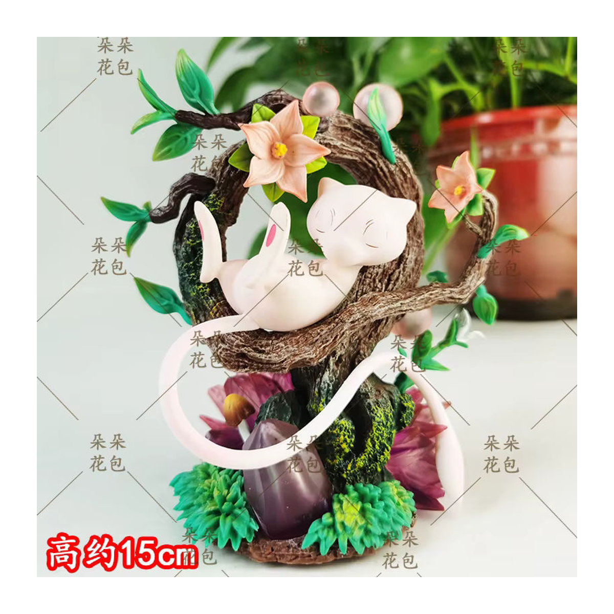 Bandai Pokemon Mini Szene Schlaf Statue aus Kunstharz in Weiß - Bild 3
